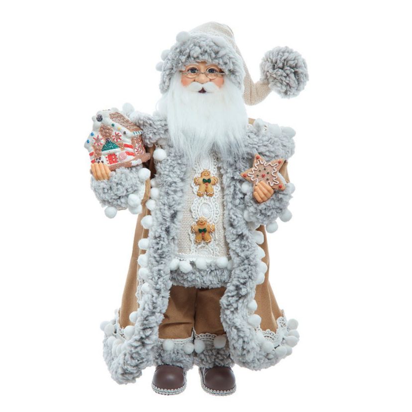 17.25-Inch Kringles Standing Gingerbread Santa