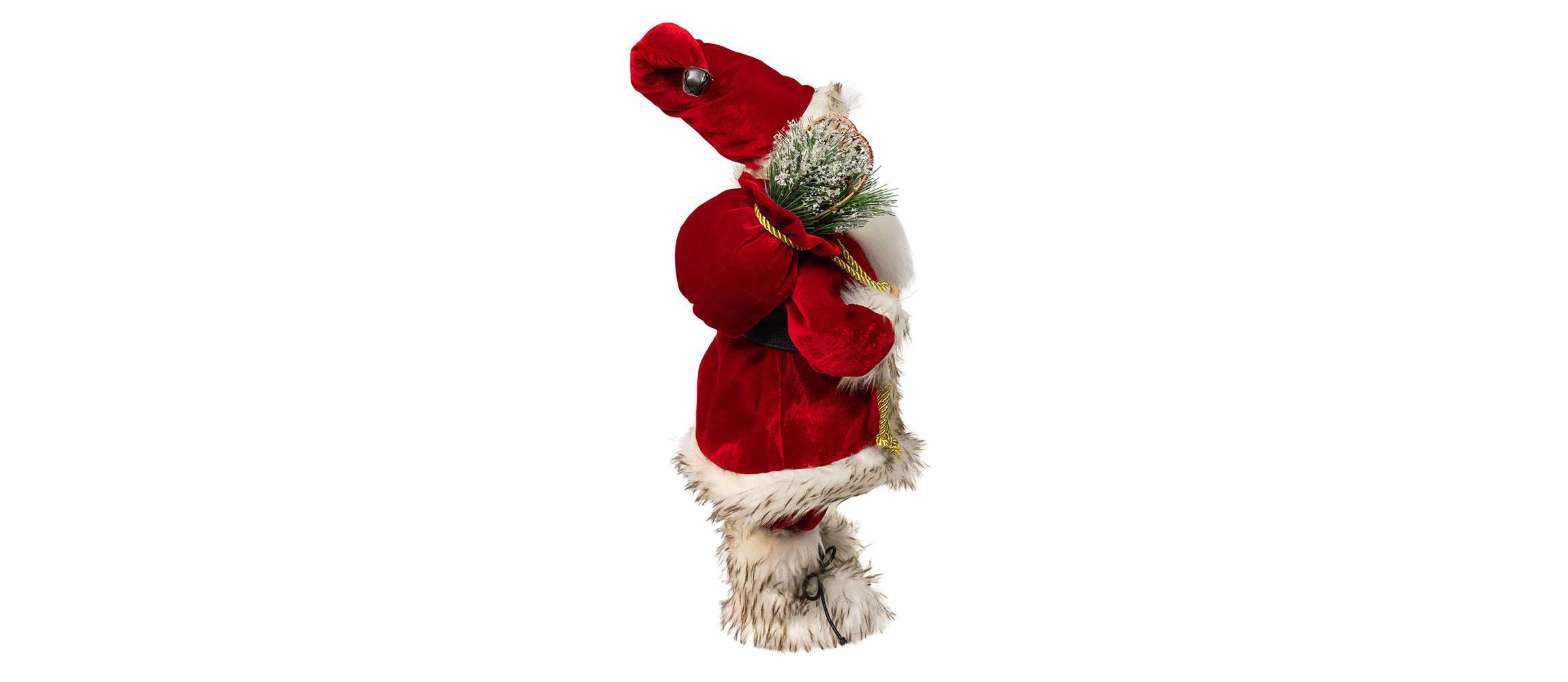18-Inch KSA Kringles Rustic Santa with Skis
