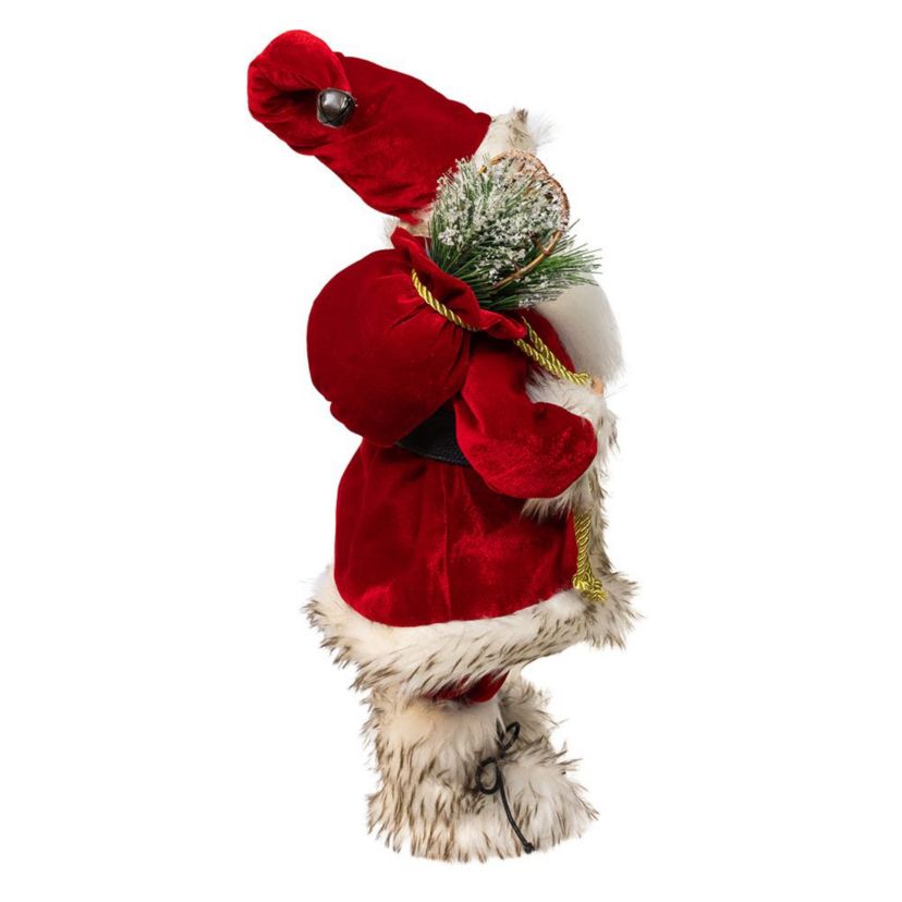 18-Inch KSA Kringles Rustic Santa with Skis