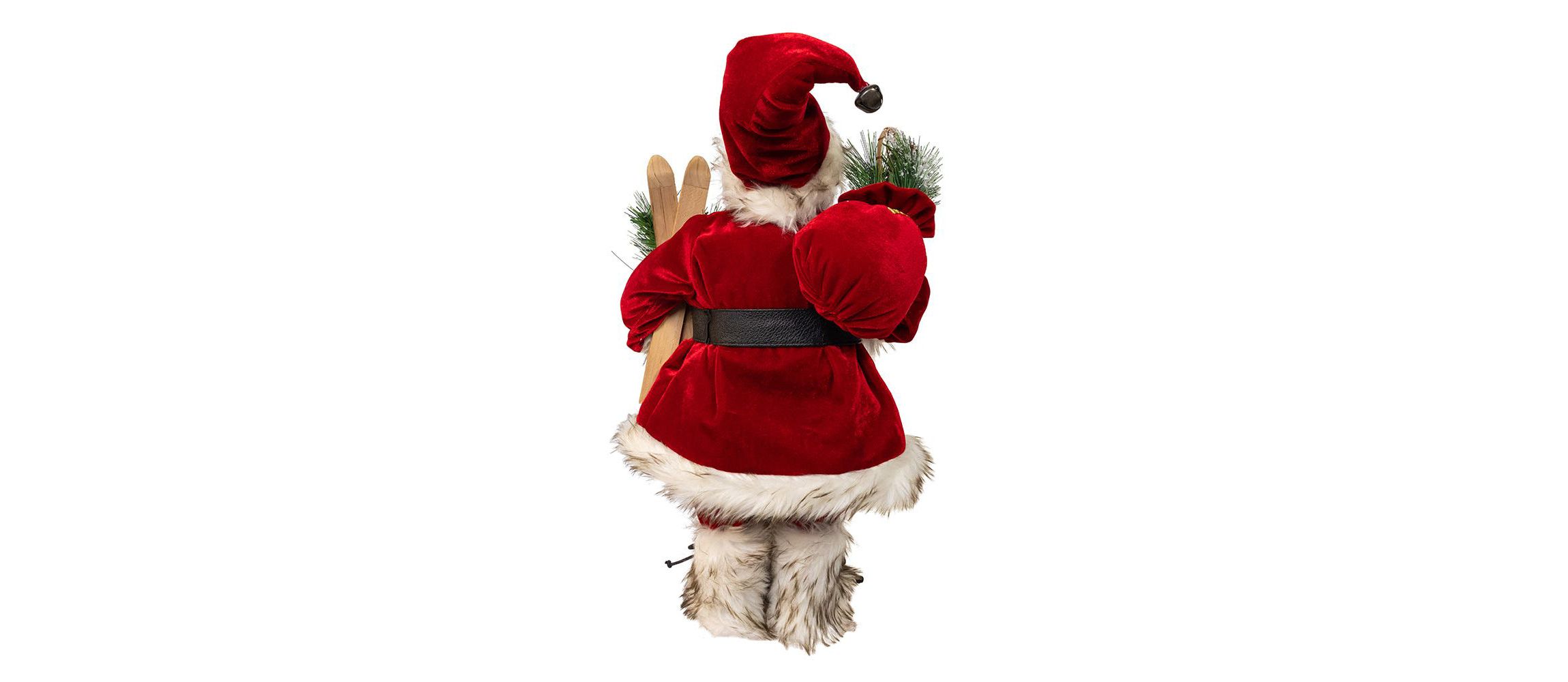 18-Inch KSA Kringles Rustic Santa with Skis