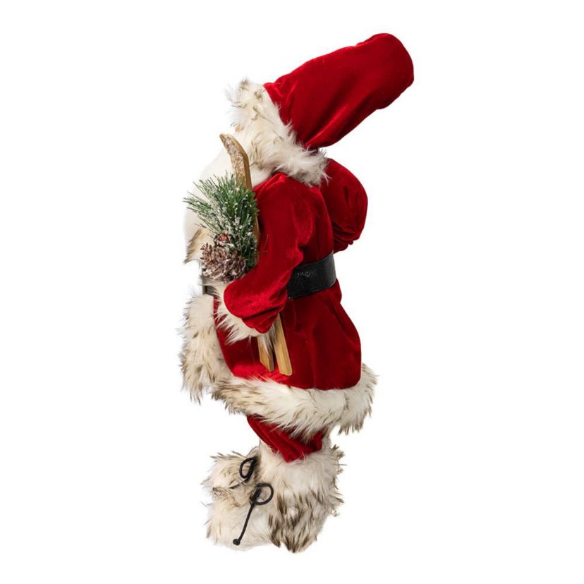 18-Inch KSA Kringles Rustic Santa with Skis