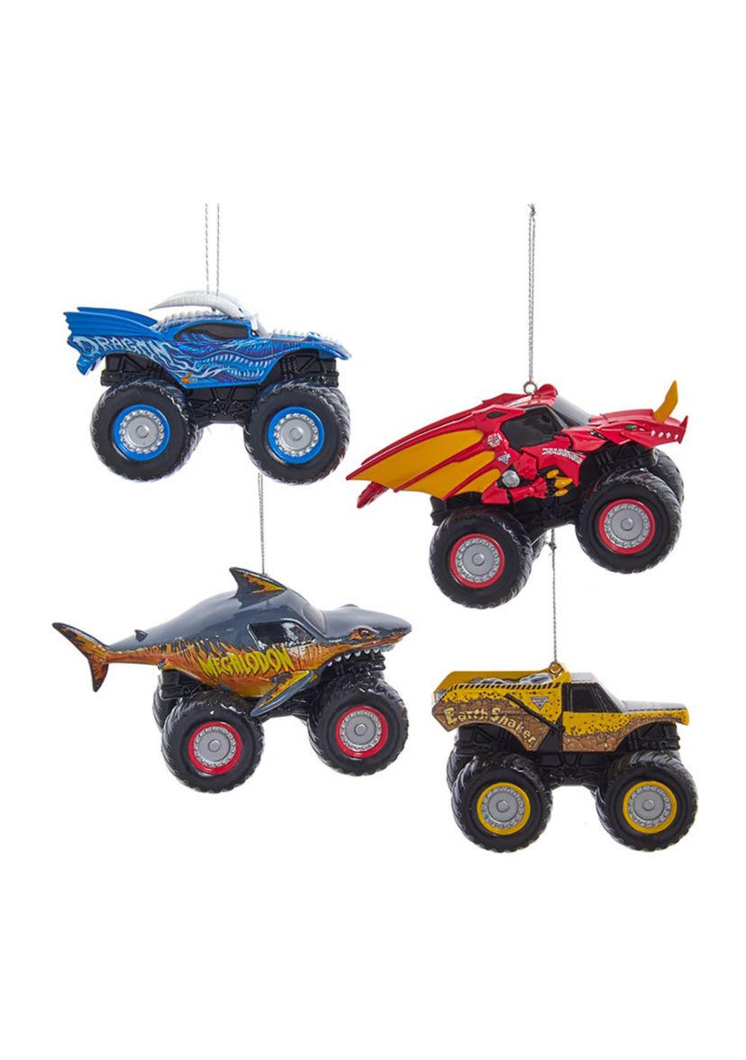 2.25-Inch Monster Jam 4-Piece Ornament Set
