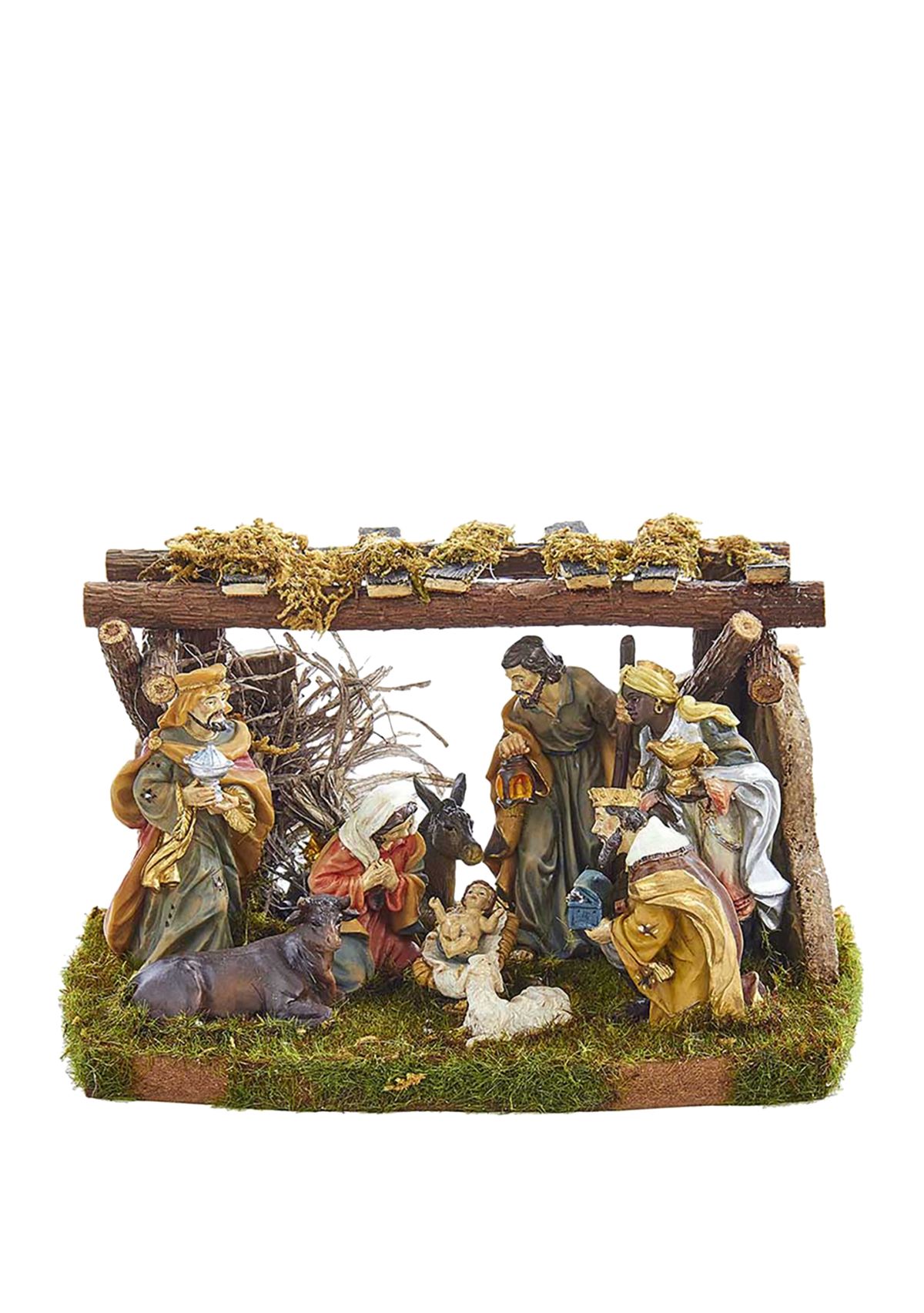 Nativity Set with 9 Figures and Stable