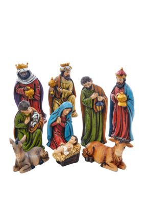 	  5-inch Resin Nativity, 9 Piece Set    