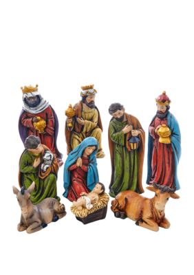 Kurt S. Adler 5-inch Resin Nativity, 9 Piece Set