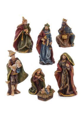 Kurt S. Adler Resin Nativity - 7 Piece Set