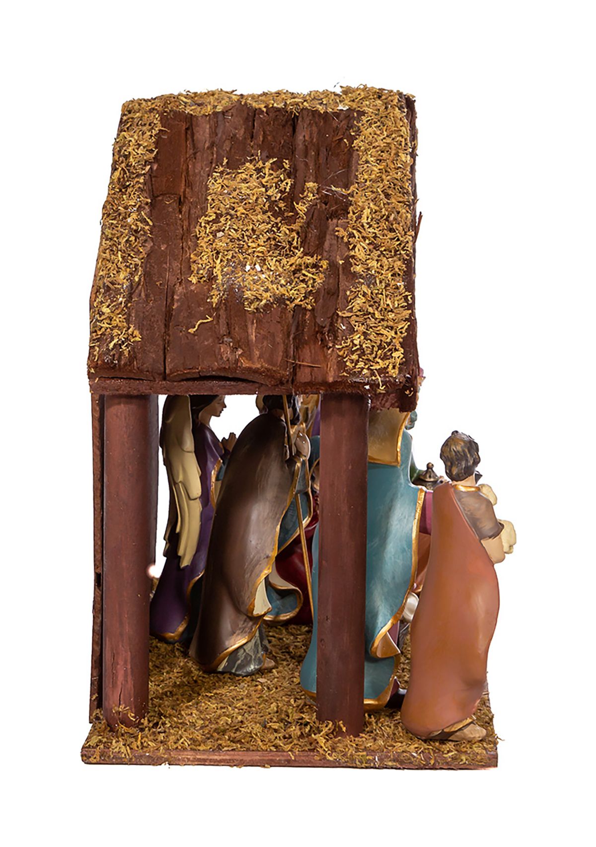 6.25-Inch Nativity Set with 11-Inch Stable, 8 Piece Set