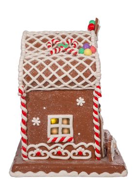12.5-Inch Battery-Operated Light Up Nativity Gingerbread House