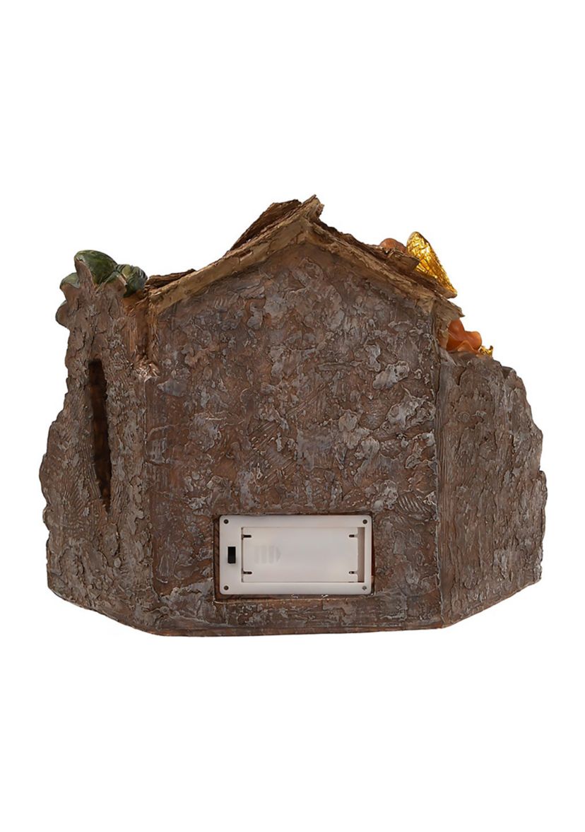 10.4-Inch Battery Operated Light-Up Nativity Table Piece