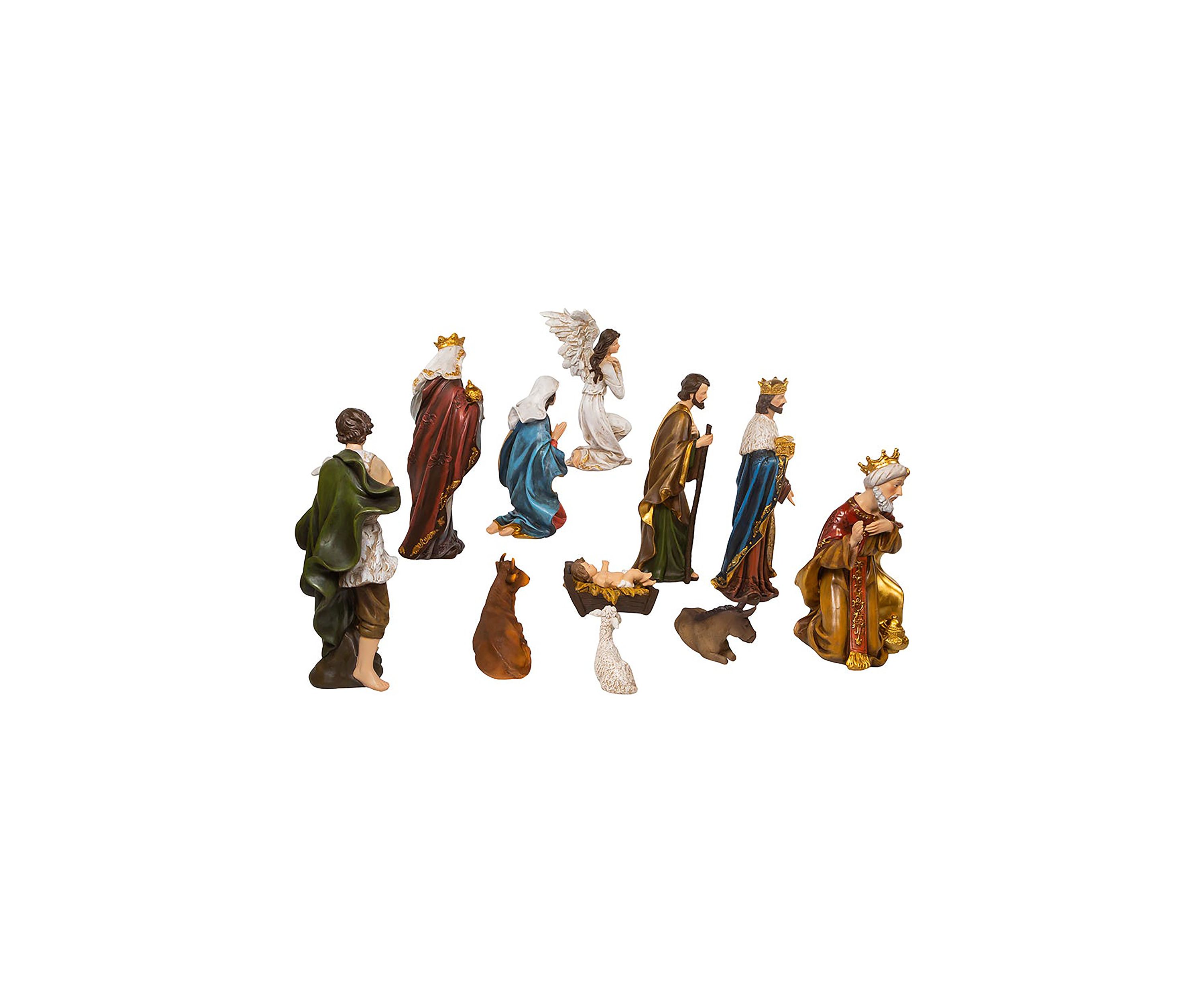 15-Inch Resin Nativity Table Piece Set Of 11 Pieces