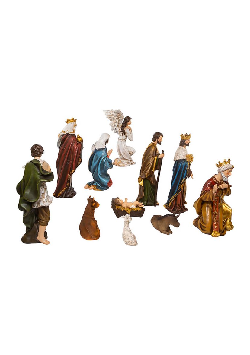 15-Inch Resin Nativity Table Piece Set Of 11 Pieces