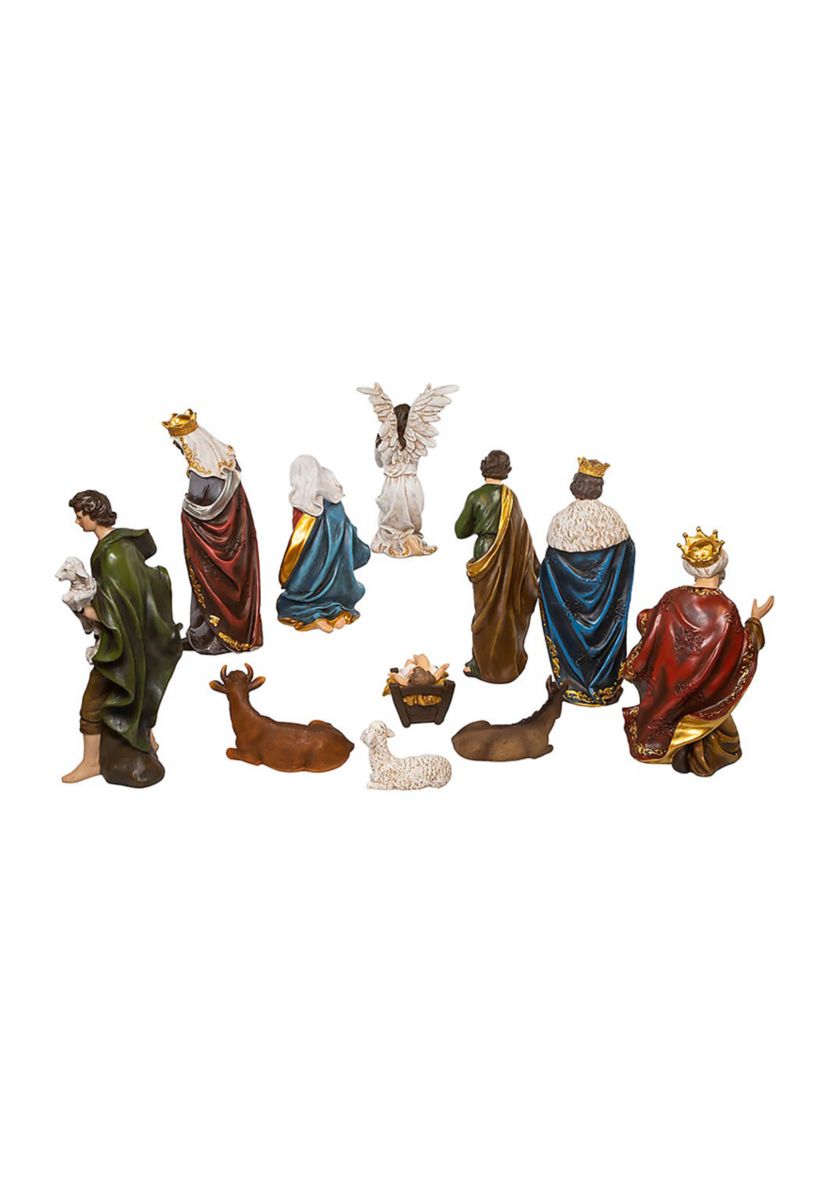 15-Inch Resin Nativity Table Piece Set Of 11 Pieces