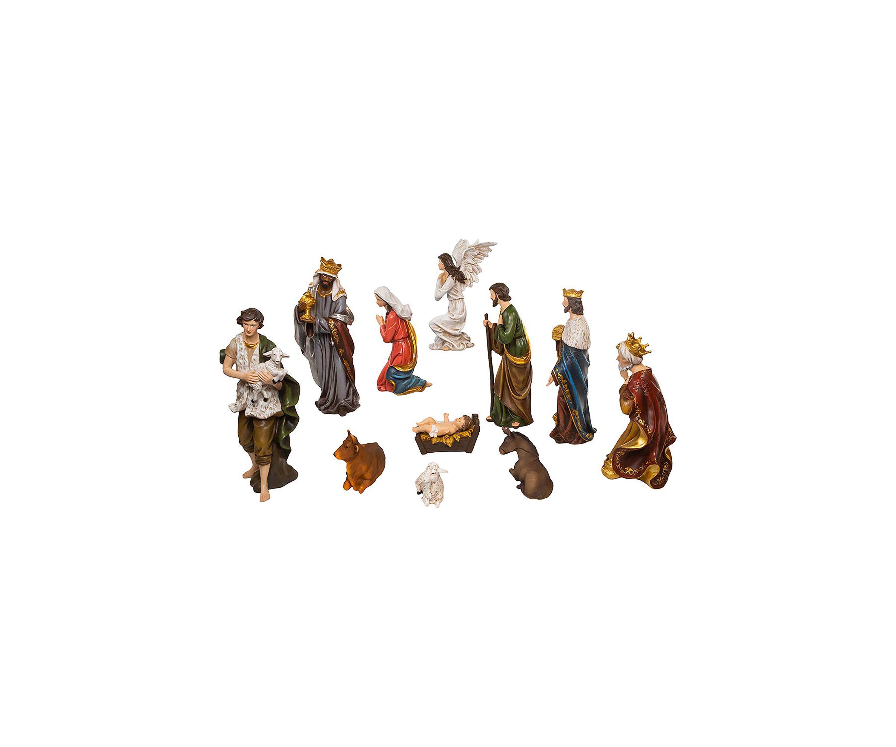 15-Inch Resin Nativity Table Piece Set Of 11 Pieces