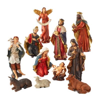 Kurt S. Adler Kurt Adler 18-Inch Nativity Table Piece 11 PC Set