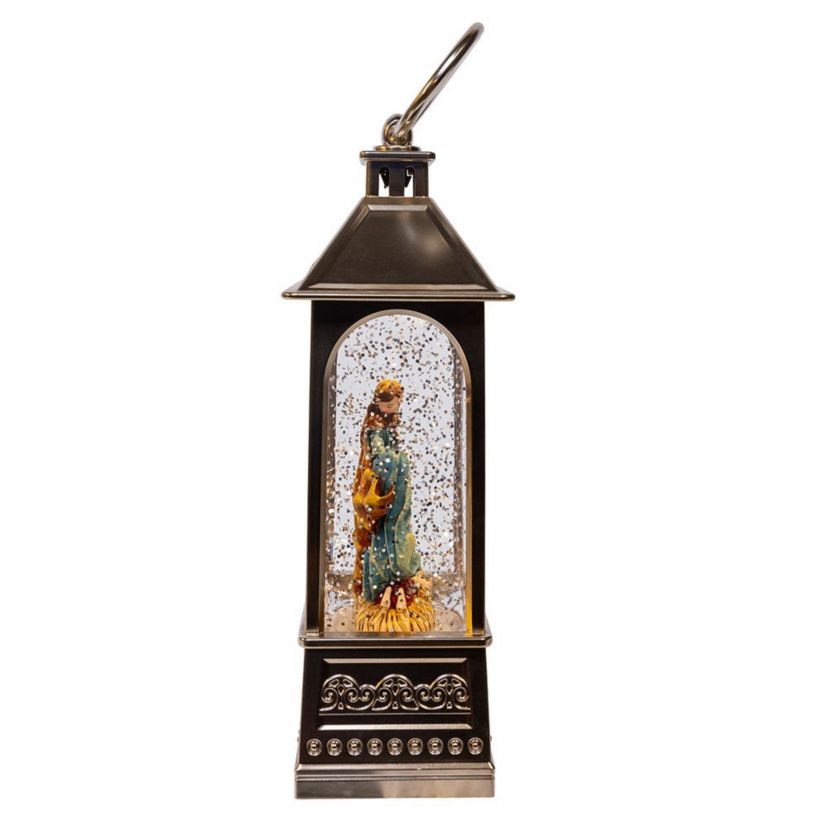 8.37-Inch Battery Operated USB LED Lantern Nativity Scene