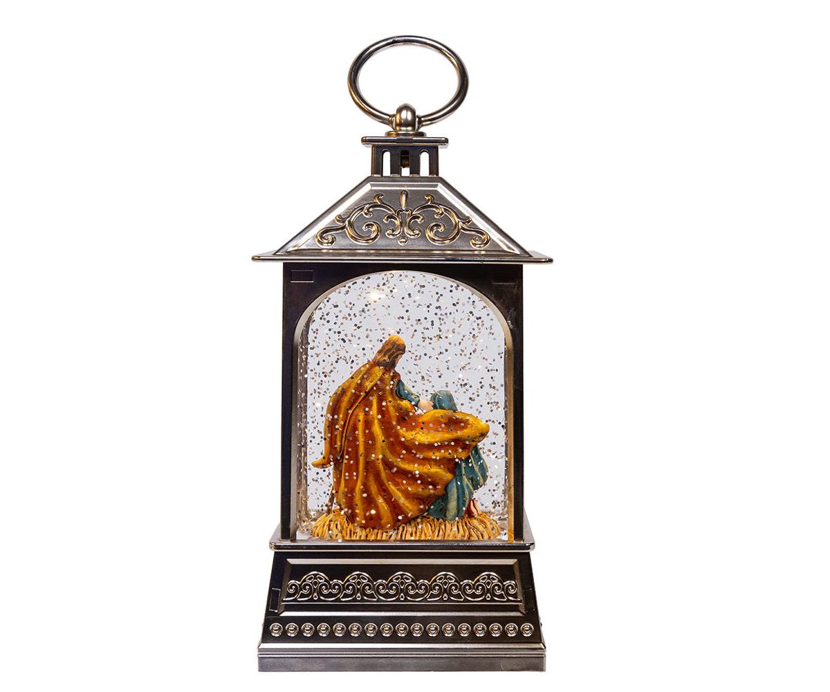 8.37-Inch Battery Operated USB LED Lantern Nativity Scene