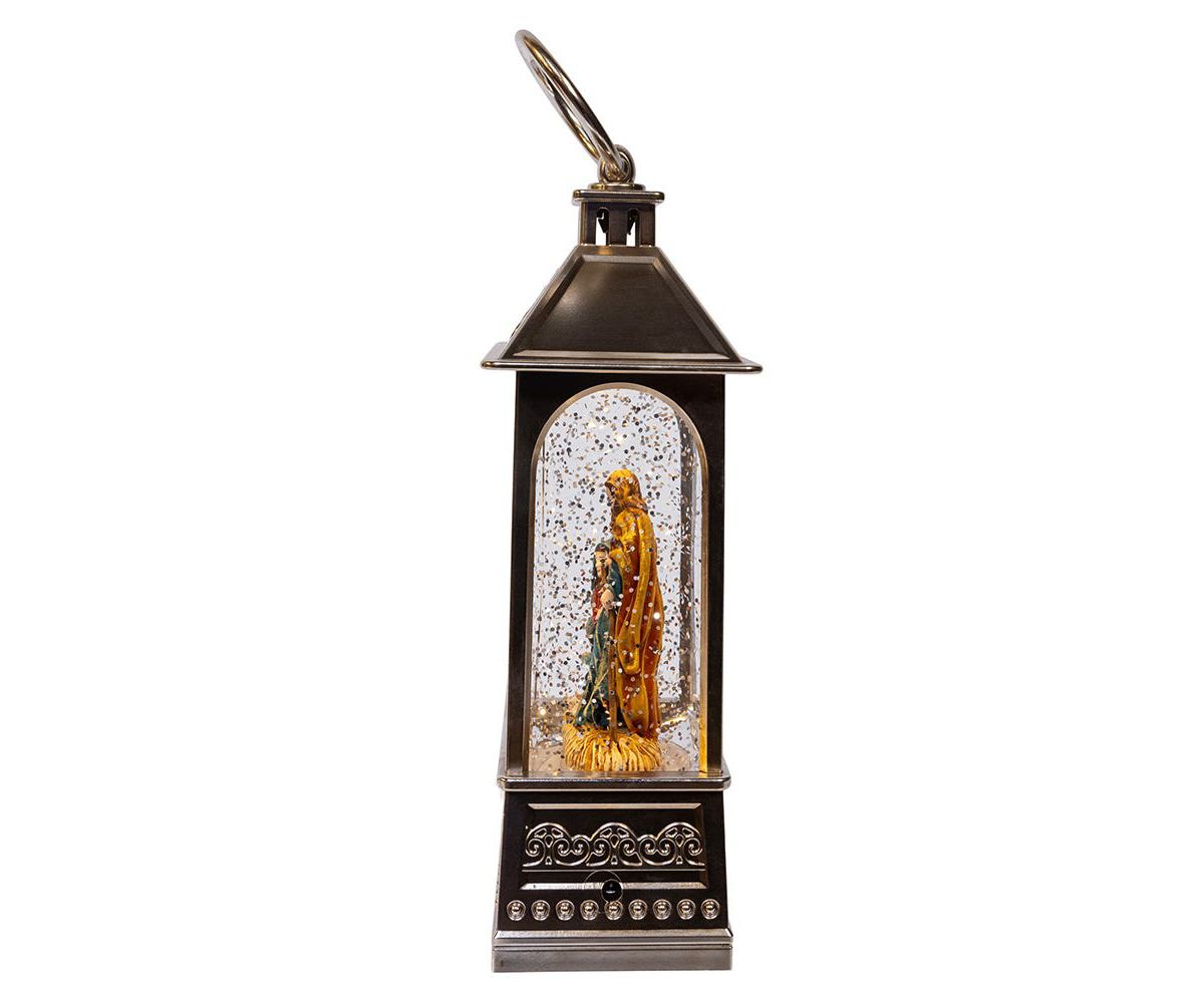 8.37-Inch Battery Operated USB LED Lantern Nativity Scene
