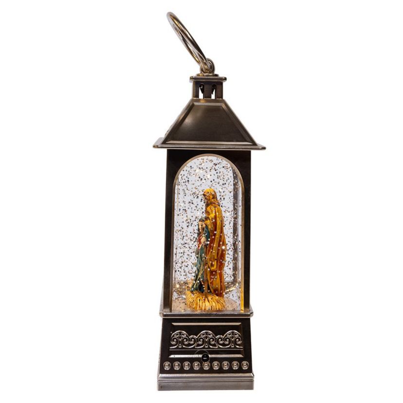 8.37-Inch Battery Operated USB LED Lantern Nativity Scene