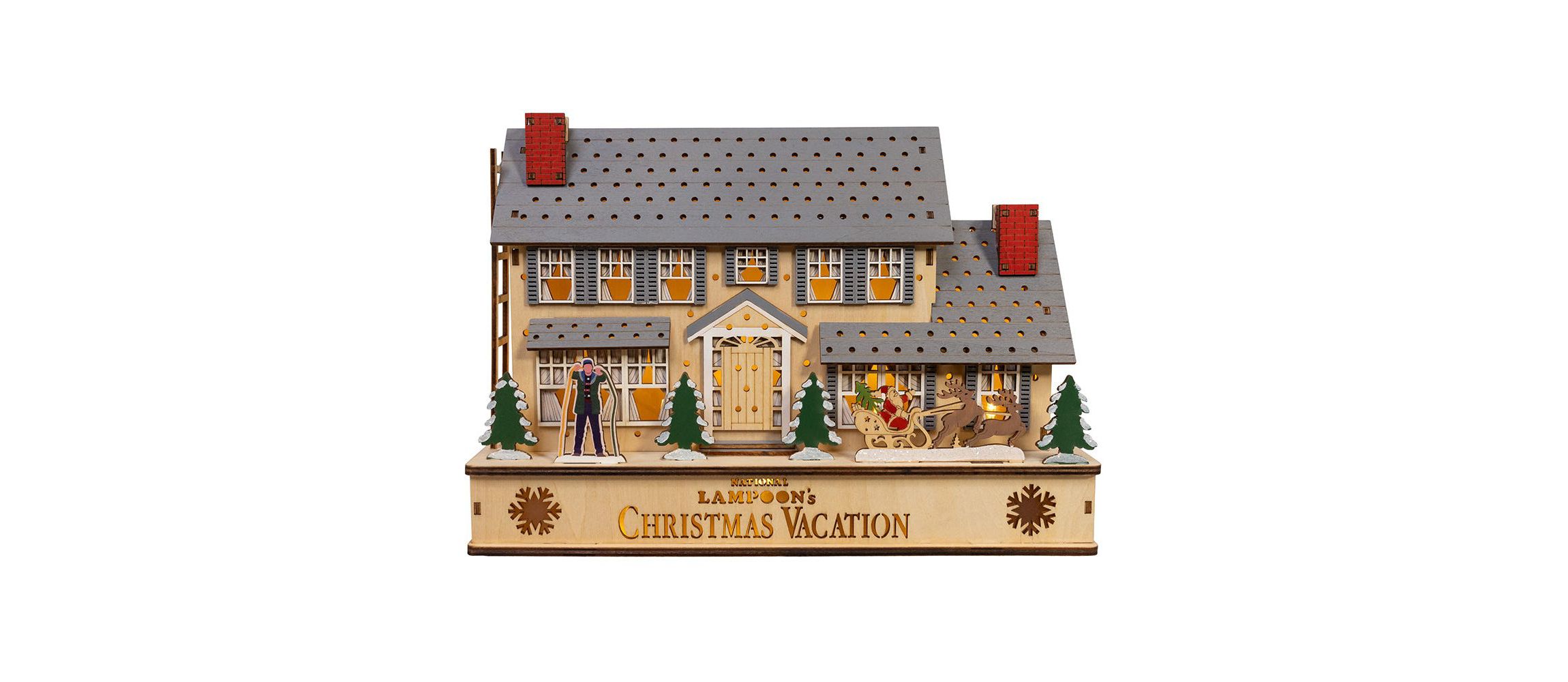 12-Inch National Lampoon-Foots Christmas Vacation Battery Operated Lighted House