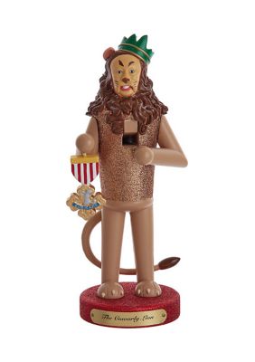 Kurt S. Adler 10-Inch Wizard of Ozâ¢ Cowardly Lion Nutcracker, Brown