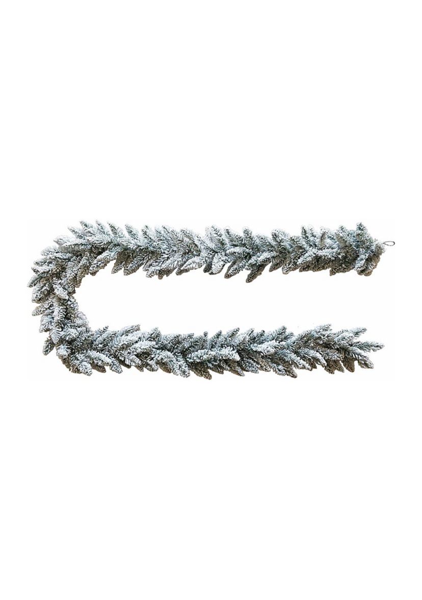 Flocked Snow Pine Garland