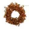 24-Inch Pre-Lit Gold Foil Wreath