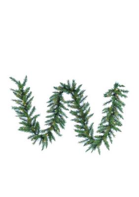 9-ft. Pre-Lit Designer Classic Green Garland