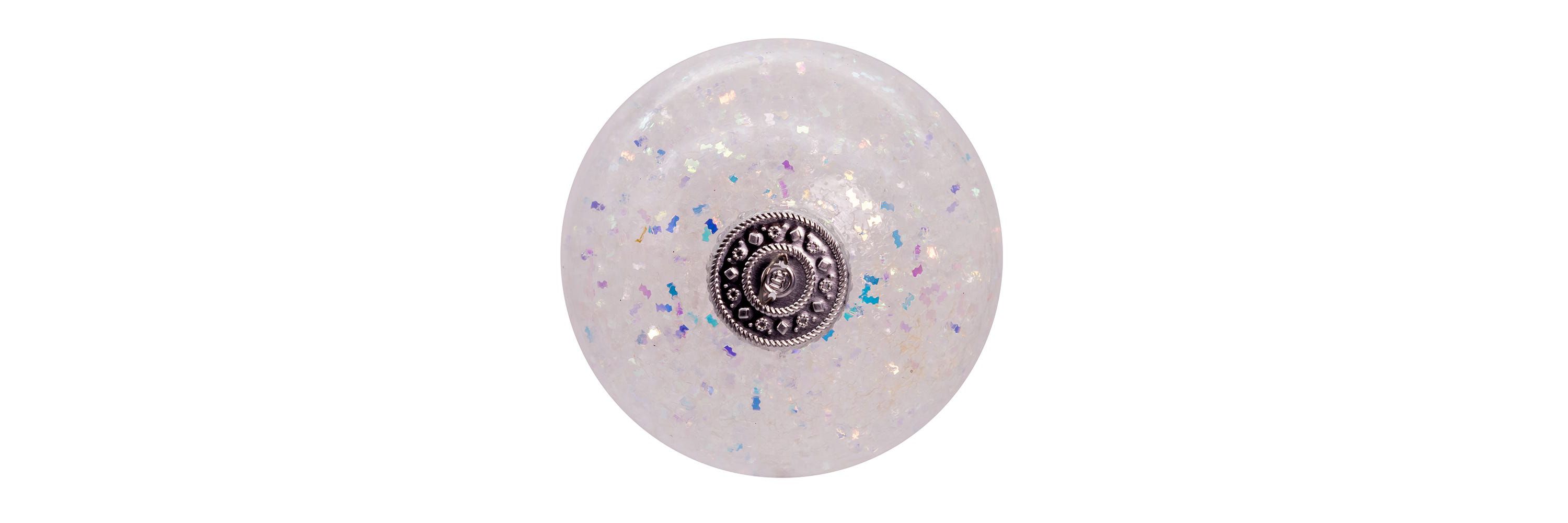 Kurt Adler 100MM 6pc Shatterproof Iridescent Glittered Ball Ornaments