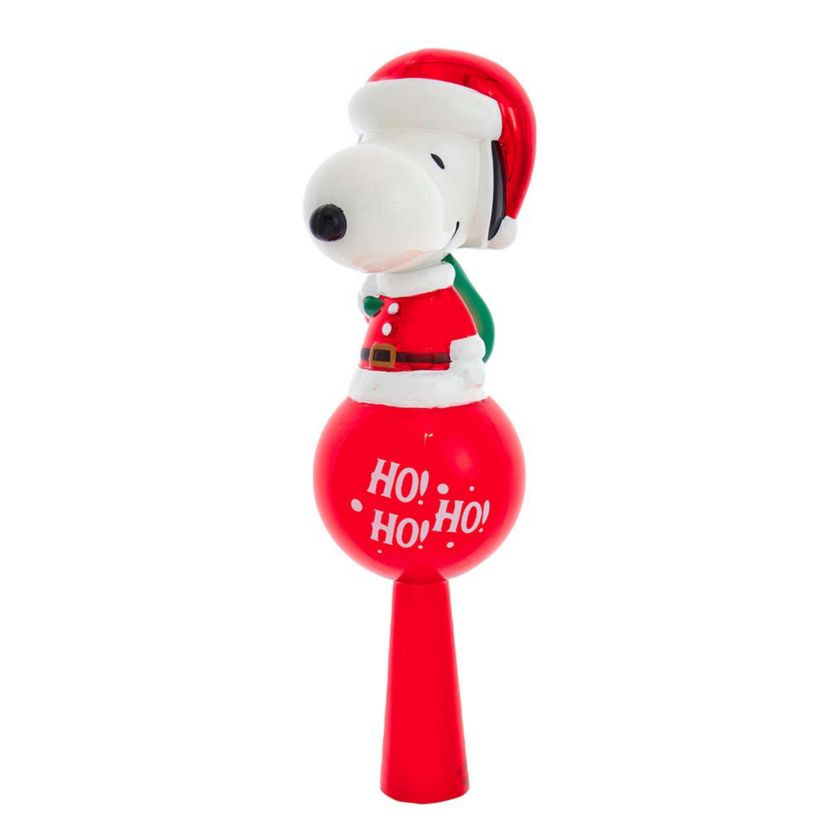 11-Inch Glass Snoopy Tree Topper