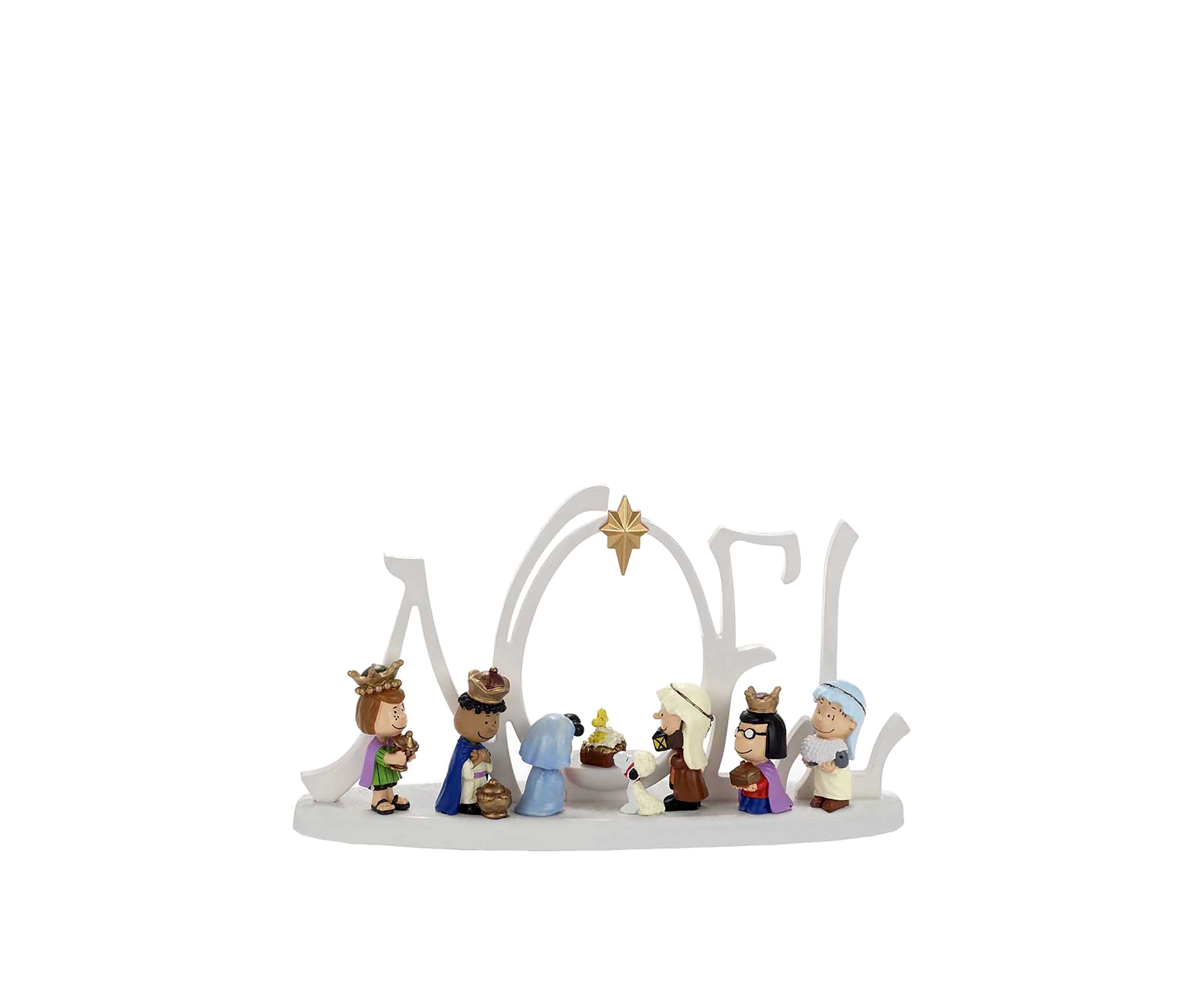 10 in Battery-Operated LED Peanuts Lighted Nativity Scene