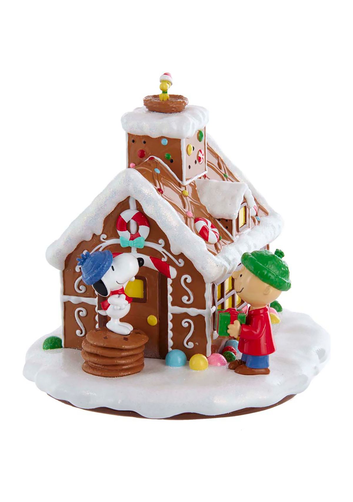 Peanuts LED Gingerbread House Table Piece