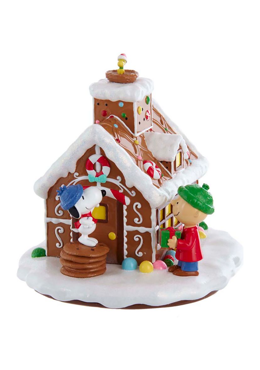 Peanuts LED Gingerbread House Table Piece