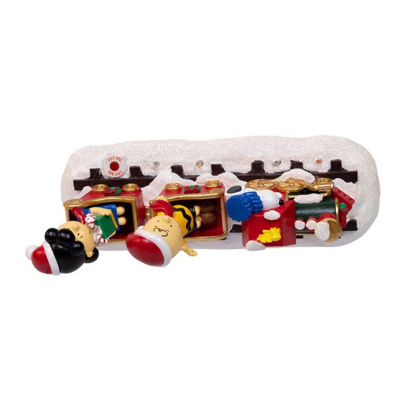 Battery-Operated Peanuts Musical Train Table Décor