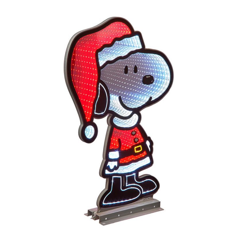 Peanuts 23.6-Inch  Santa Snoopy Outdoor Infinity Light