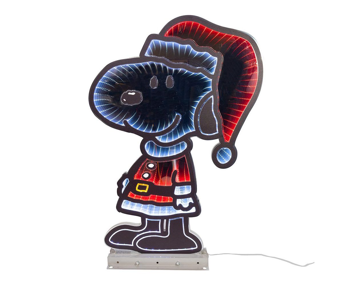 Peanuts 23.6-Inch  Santa Snoopy Outdoor Infinity Light