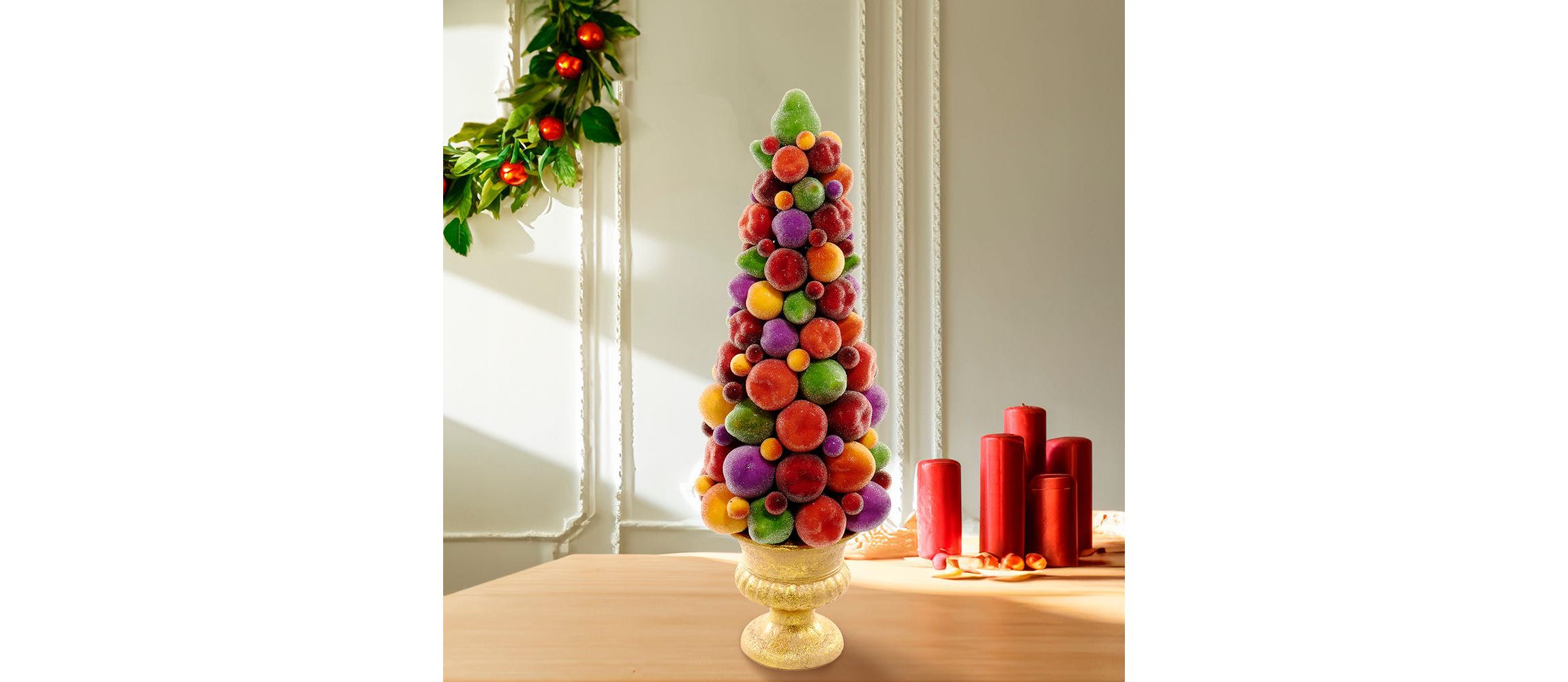 Kurt Adler 17-Inch Fruit Tree Tabletop Décor