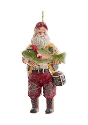 Kurt S. Adler Fisherman Santa Ornament