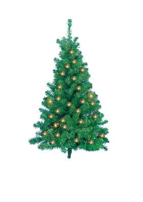 36-in. Pre Lit Norway Pine Wall Tree