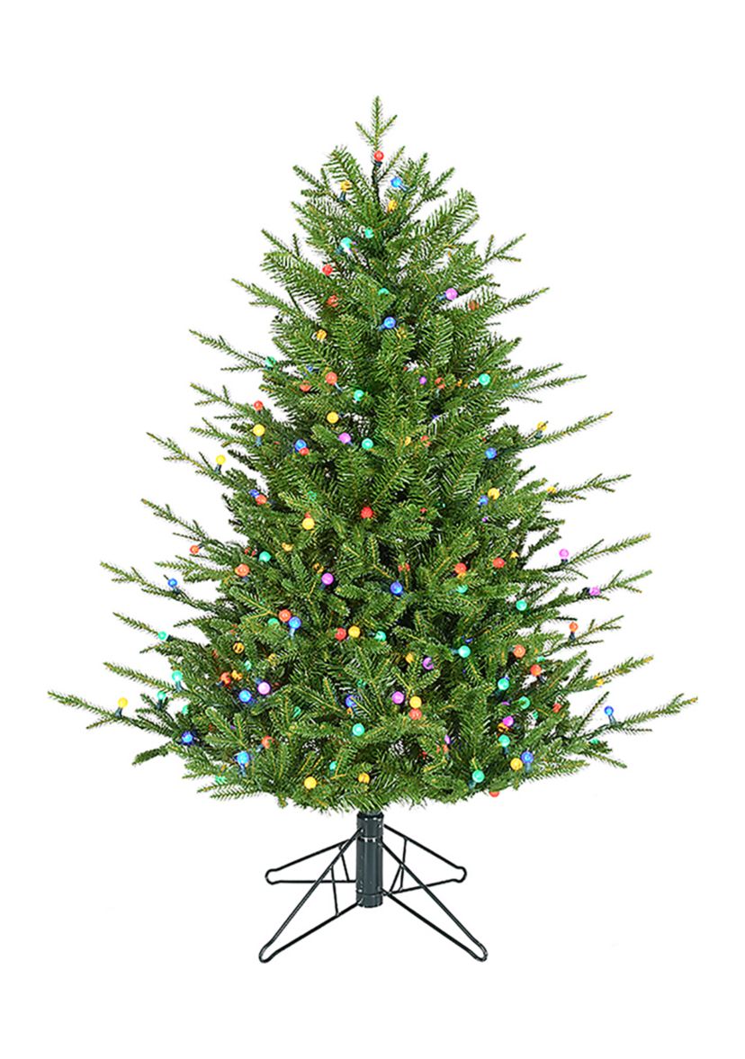 4-Foot Pre-Lit Multi-Color LED Timberland Tree