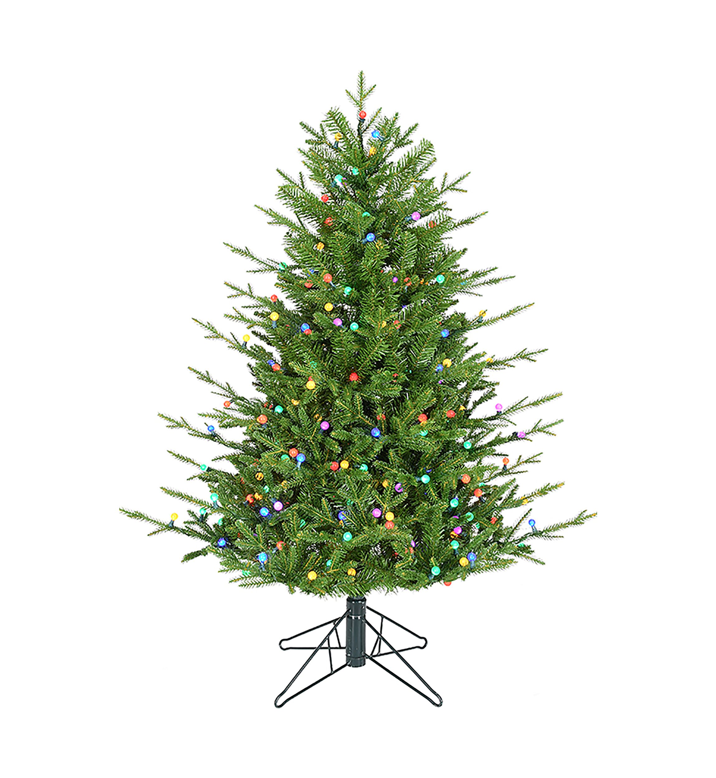 4-Foot Pre-Lit Multi-Color LED Timberland Tree
