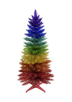 Kurt S. Adler 4-Foot Foil Rainbow Tree, 4 Foot