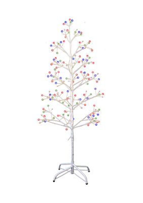 Kurt S. Adler White Birch Twig Tree with Multi Color 8 Lights