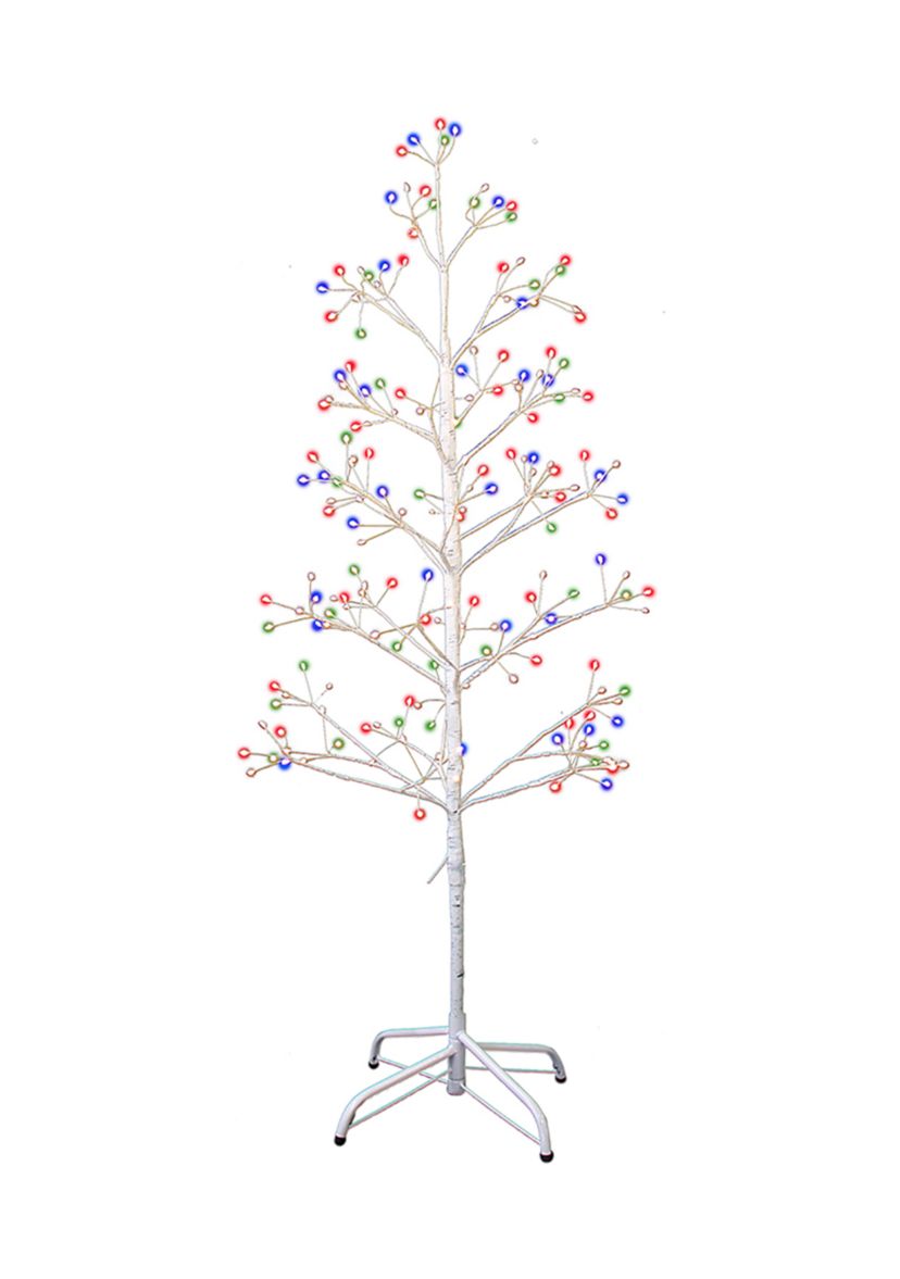 White Birch Twig Tree with Multi Color 8 Lights 