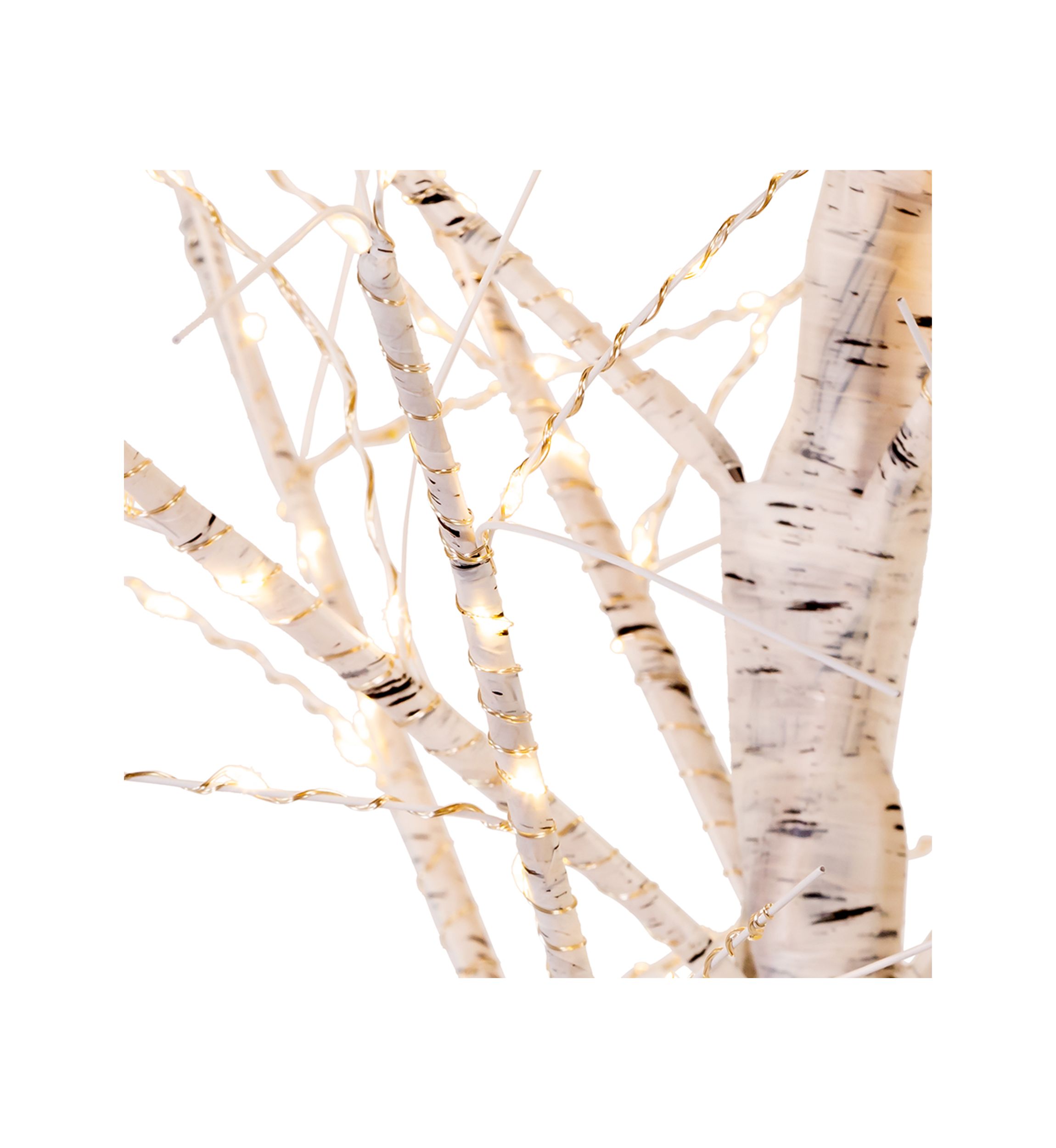3-Foot White Branch Twinkle Warm White Fairy LED Twig Tree