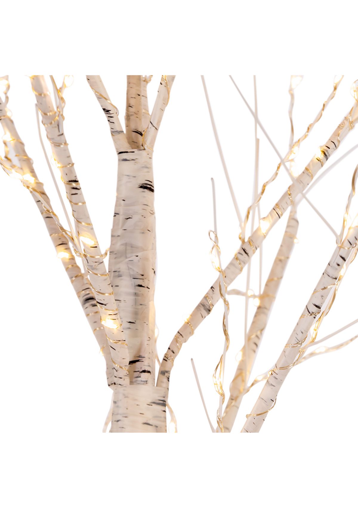 4-Foot White Branch Twinkle Warm White Fairy LED Twig Tree