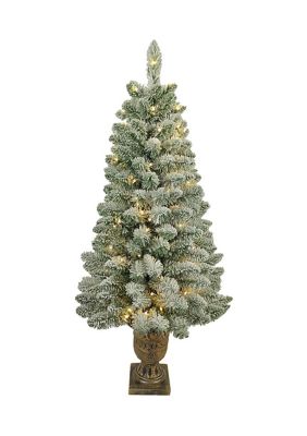 Kurt S. Adler 4-Foot Pre-Lit Warm White Led Pine Tree In Urn