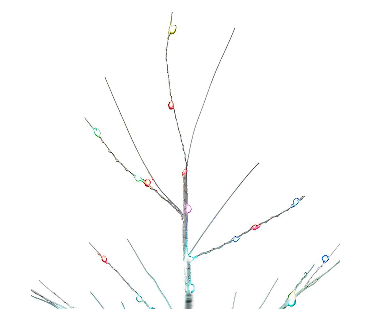 Kurt Adler 4-Foot Pre-Lit RGB Fairy LED White Birch Tree