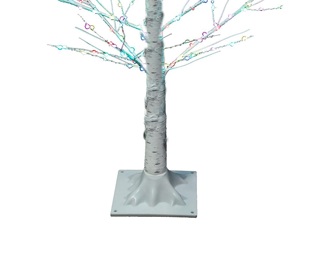 Kurt Adler 4-Foot Pre-Lit RGB Fairy LED White Birch Tree