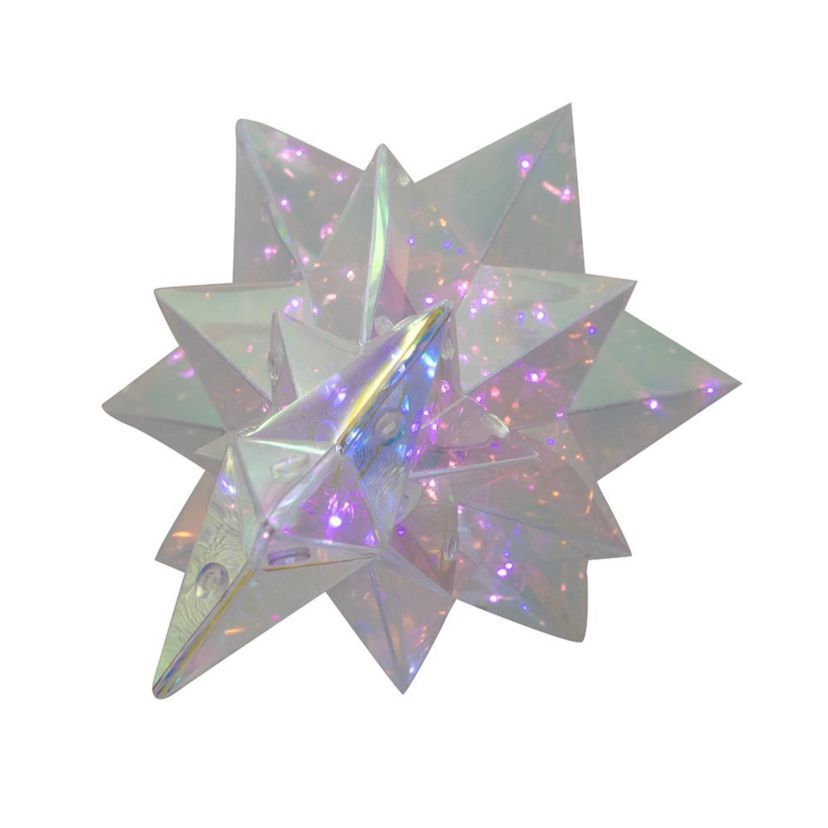 15-Inch Battery-Operated Lighted Magical Iridescence Holographic Tabletop Christmas Tree