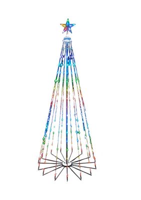 6 Foot Pre-Lit RGB LED Collapsible Decorated Tree